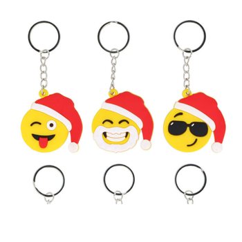 PORTE-CL&Eacute;S SMILEY DE NO&Euml;L (12 pcs)