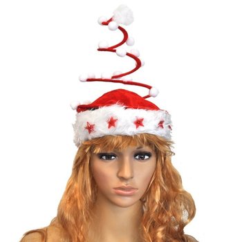 OFFRE EN GROS - BONNET DE NO&Euml;L SPIRALE LUXE AVEC &Eacute;TOILE LUMINEUSE (120 pcs)