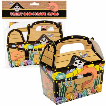 Boîte à bonbons Pirate 12x12.5x6 cm (12 pcs)