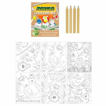 &Eacute;CO-RESPONSABLE &ndash; Kit de Dessin Animaux de la Jungle (25 pcs)