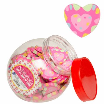 Gommes Cœur en Pot (100 pcs)