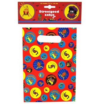 10 Sachets Cadeaux Saint-Nicolas 22 x 16 cm (Lot de 6)
