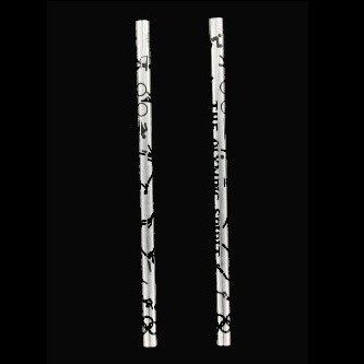Crayons en Bois Argent/Noir (Lot de 144)