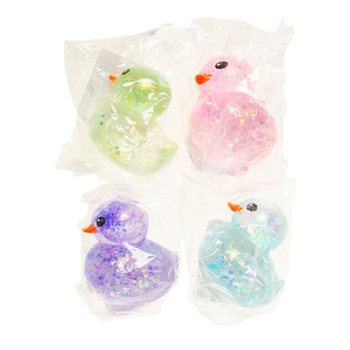 SQUEEZE DUCK CANARD - COULEURS MIXTES - EN PR&Eacute;SENTOIR (12 pcs.)