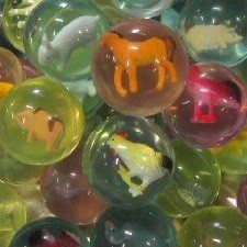 BALLES REBONDISSANTES AVEC ANIMAUX 4,5 cm (50 pcs)