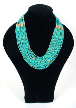 Collier de Luxe Turquoise (Style Ibiza, 1 pce)