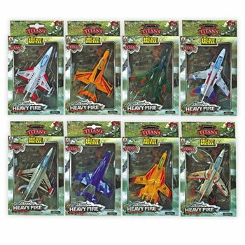 Avions F16 en m&eacute;tal moul&eacute; sous pression (6 pcs)