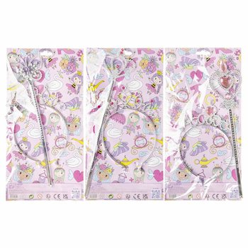 BAGUETTE DE PRINCESSE + DIAD&Egrave;ME SUR CARTE (12 pcs)