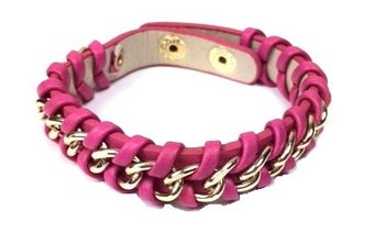 Bracelet Tressé Fuchsia Style Ibiza (1 pc)