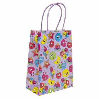 Sachets Cadeaux en Papier Smiley - 16x9x22 cm (12 pièces)