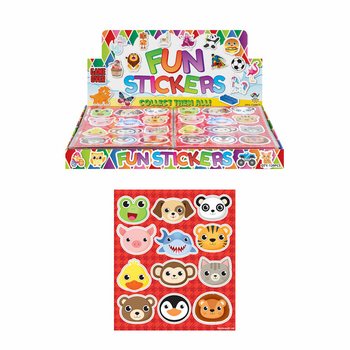 AUTOCOLLANTS FUN STICKERS - MODÈLE : ANIMAUX (120 pcs)