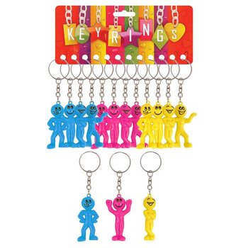 Porte-clés Bonhomme Smiley (Lot de 12) | Grossiste
