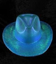 CHAPEAU DE COWBOY PAILLET&Eacute; - BLEU (6 pcs)