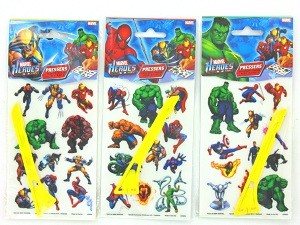 DÉCALCOMANIES / STICKERS MARVEL HEROES (24 pcs)