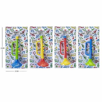 Trompettes sur Carte - 15 cm - Couleurs Mixtes