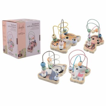 JOUECO® Labyrinthe à perles Animaux - À partir de 12 Mois