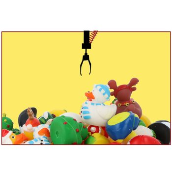 Mix Canards de Bain de No&euml;l 6cm (12 pi&egrave;ces) - Cadeaux Festifs