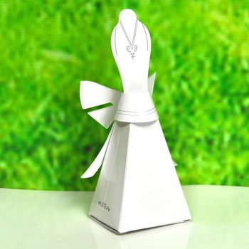 Boîte de dragées mariage robe de mariée (50 pcs)