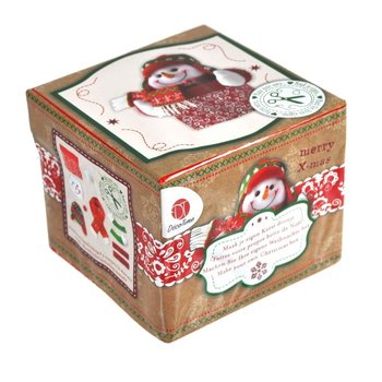 CR&Eacute;EZ VOTRE PROPRE BO&Icirc;TE DE NO&Euml;L - MOD&Egrave;LE: BONHOMME DE NEIGE