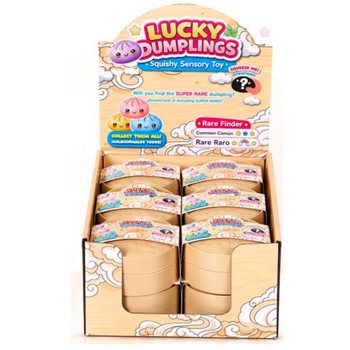 RAGE - LUCKY DUMPLINGS - Squishy Bun Dumplings GRAND Dim. 8.5 x 8.5 x 4.8 cm - EN DISPLAY (12 pcs)