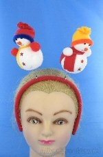 Serre-t&ecirc;te Bonhommes de Neige (12 pcs.)