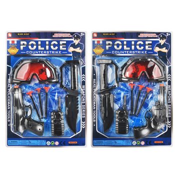 Coffret de Jeu Police avec Lunettes et Pistolet à Ventouses (6 pcs)