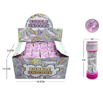 Bulles de Savon Licorne 25ml en Pr&eacute;sentoir (24 pcs.)