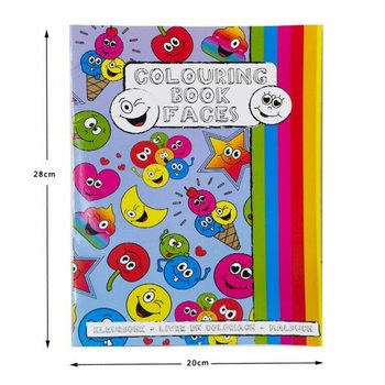 Cahier de Coloriage A4 Smiley avec Autocollants (12 Pi&egrave;ces)