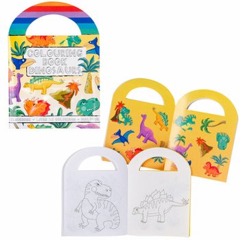 Carnets de Coloriage Dinosaures avec Autocollants (48 pièces)