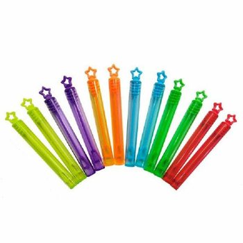 Bâtonnets à Bulles Étoiles Colorés (12 Pièces)