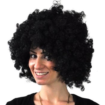 Perruque Afro Noire (5 pcs) - Grossiste F&ecirc;te