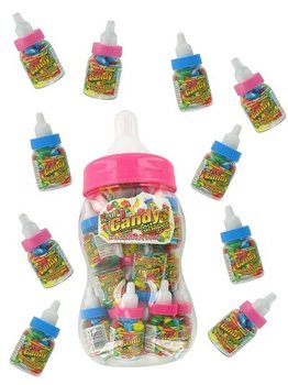20 Mini Biberons de Bonbons dans un Grand Biberon (Lot de 2x20 pcs)