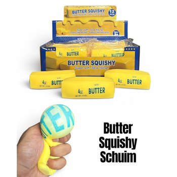 RAGE - SQUISHY BEURRE - REMPLISSAGE MOUSSE - SLOW RISING - Dim 11x4x4 cm - EN PR%c9SENTOIR (12 pcs)