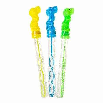 B&acirc;ton Bulle de Savon Dinosaure 25 cm en Pr&eacute;sentoir (24 pcs)