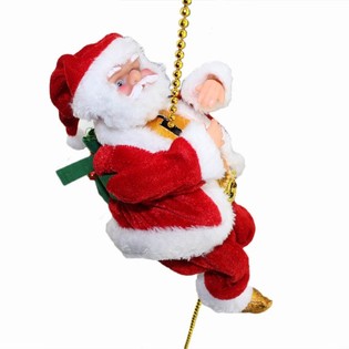 P&Egrave;RE NO&Euml;L GRIMPEUR AVEC MUSIQUE (2 pcs)