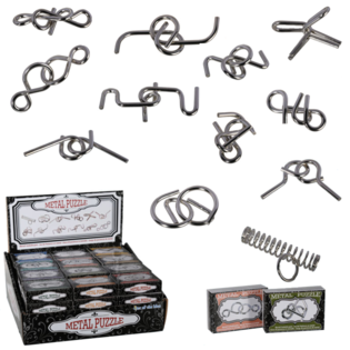 CASSE-T&Ecirc;TES EN M&Eacute;TAL EN PR&Eacute;SENTOIR (48 pcs.)