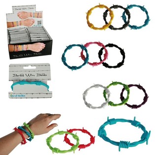***PRIX CHOC*** BRACELETS BARBEL&Eacute;S EN PR&Eacute;SENTOIR (36 pcs)