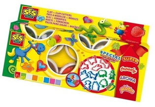 Kit de P&acirc;te &agrave; Modeler SES Claymania 8x90g + Moules (1 pce)