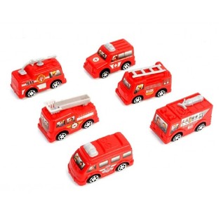 V&Eacute;HICULES DE POMPIERS ET AMBULANCE PULL BACK (24 pcs.)