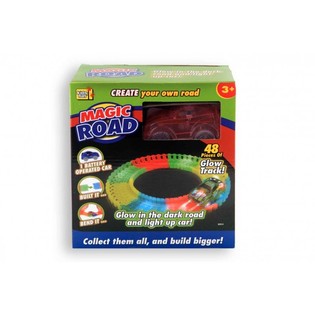 CIRCUIT MAGIQUE AVEC VOITURE GLOW IN THE DARK, 48 Pi&egrave;ces (2 pcs.)