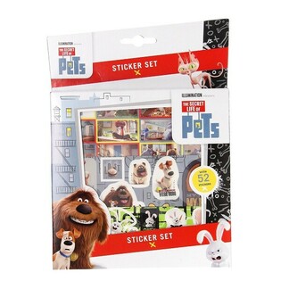 Set d'autocollants SECRET LIFE OF PETS 52 pi&egrave;ces (12 pcs.)