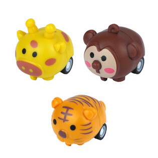 Animaux de la Jungle &agrave; Friction en Pr&eacute;sentoir (48 pcs)