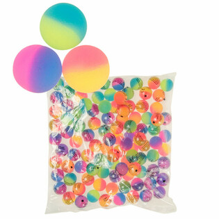 MIX BALLES REBONDISSANTES D&Eacute;POLIES &Oslash; 2.7 cm (100 pcs)