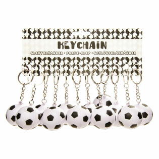 PORTE-CL&Eacute;S BALLON DE FOOT EN MOUSSE (12 pcs)