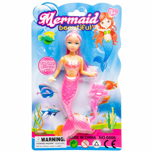 Poup&eacute;e Sir&egrave;ne MERMAID sur Carte (12 pi&egrave;ces)