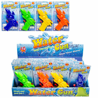 Pistolets &agrave; Eau sur Carte en Pr&eacute;sentoir (24 pcs)