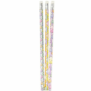 Crayons 'Caca' N&eacute;on avec Gomme (12 pi&egrave;ces)
