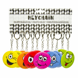 Porte-cl&eacute;s Smiley avec Miroir (48 pi&egrave;ces)