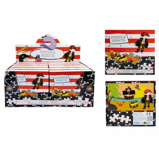 Puzzle de Pirates 48 Pi&egrave;ces - Pr&eacute;sentoir Complet (12 Pi&egrave;ces)