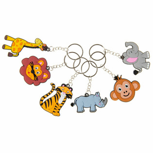 PORTE-CL&Eacute;S ANIMAUX DE LA JUNGLE (48 pcs)